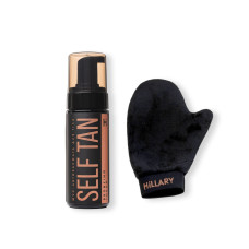 Мус-автозасмага для тіла Hillary Self Tan Bronzing Touch + Рукавиця-аплікатор для автозасмаги