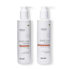 Шампунь + Кондиціонер проти випадіння волосся Hillary Serenoa & РР Hair Loss Control Shampoo