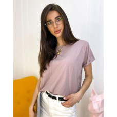 Базовая футболка oversize бежевого цвета 