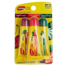 CARMEX Набор бальзамов для губ в тубе CARMEX 3-Pack Cherry, Strawberry, Wintergreen SPF 15 3х10 г