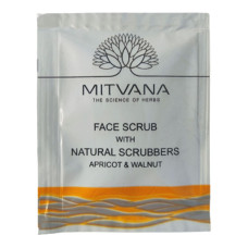 MITVANA ПРОБНИК Скраб для лица натуральный Face Scrub With Natural Scrubbers Apricot & Walnut, 5 мл