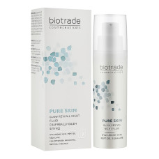 Biotrade PURE SKIN Флюид ночной с гиалуроновой кислотой и пептидами, 50 мл