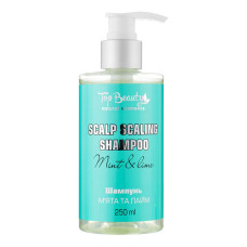Top Beauty Шампунь для волос для глубокой очистки кожи головы Мята и Лайм 250 мл