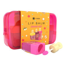 HISKIN Набор подарочный бальзамы для губ в косметичке Lip Balm Sweet Set, 3 продукта