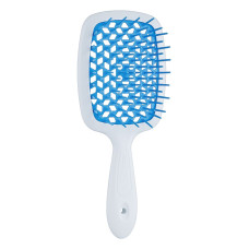 Janeke Расческа SUPER BRUSH белая с синим