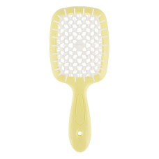 Janeke Расческа SUPER BRUSH желтая (пастель) с белым