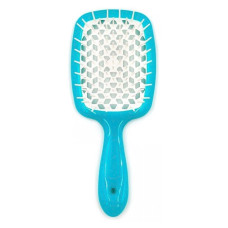 Janeke Расческа SUPER BRUSH бирюзовая с белым