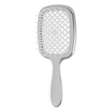 Janeke Расческа SUPER BRUSH серебро с белым