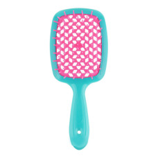 Janeke Расческа SUPER BRUSH бирюзовая с розовым