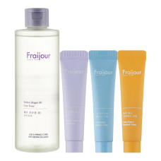 Fraijour Набор увлажнения и лифтинга с ретинолом и пробиотиками Retin-Collagen 3D Core&Yuzu & Heartleaf toner 250 ml + cream 3*10ml