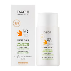 BABE Солнцезащитный флюид с матирующим эффектом SPF 50, 50 мл