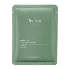 Fraijour Тканевая маска для лица РАСТИТЕЛЬНЫЕ ЭКСТРАКТЫ Original Herb Wormwood Sheet Mask, 23 мл