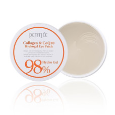 PETITFEE Гидрогелевые патчи для глаз КОЛЛАГЕН/КОЭНЗИМ Q10 Collagen&CoQ10 Hydrogel Eye Patch, 60 шт