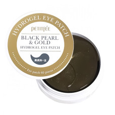 PETITFEE Гидрогелевые патчи для глаз ЖЕМЧУГИ/ЗОЛОТО Black Pearl&Gold Hydrogel Eye Patch, 60 шт