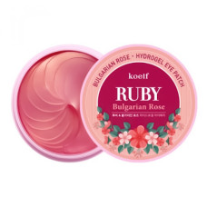 PETITFEE & KOELF Гидрогелевые патчи для глаз РУБИН/БОЛГАРСКАЯ ТРОЙКА Bulgarian Rose Hydrogel Eye Patch, 60 шт