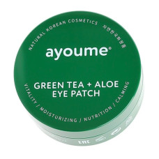 AYOUME Патчи для глаз отек увлажняющие век Ayoume GREEN TEA+ALOE EYE PATCH, 60 шт