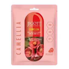 JIGOTT Тканевая маска для лица КАМЕЛИЯ CAMELLIA Real Ampoule Mask, 27 мл