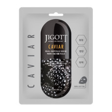 JIGOTT Тканевая маска для лица ИКРА CAVIAR Real Ampoule Mask, 27 мл