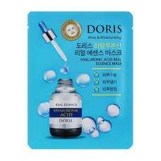 DORIS Тканевая маска для лица ГИАЛУРОН HYALURONIC ACID Real Essence Mask, 25 мл