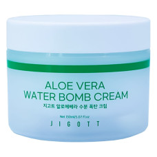 JIGOTT Крем для лица увлажняющий АЛОЭ Aloe Vera Water Bomb Cream, 150 мл