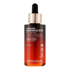 FORTHESKIN Витаминная осветляющая крем-сыворотка для лица RADIANCE VITA PRO BIOME CREAM AMPOULE, 50 мл