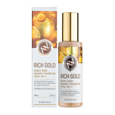 ENOUGH Тональный крем для лица ЗОЛОТО Rich Gold Double Wear Radiance Foundation SPF50+ PA+++ (21), 100 мл