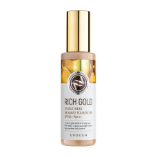 ENOUGH Тональный крем для лица ЗОЛОТО Rich Gold Double Wear Radiance Foundation SPF50+ PA+++ (23), 100 мл