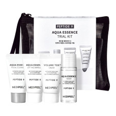MEDI-PEEL Набор миниатюр Peptide 9 Aqua Essence Trial Kit (Cleanser15ml+Toner20ml+Ampoule15ml+Cream15g)
