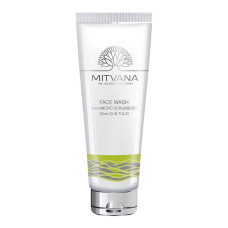 MITVANA Средство для умывания лица со скребирующим эффектом Face Wash With Microscrubbers, 50 мл