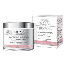 MITVANA Крем для лица питательный Daily Nourishing Cream with Almond, Tea & Rose, 100 мл