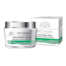 MITVANA Крем против несовершенств кожи Anti Blemish Cream with Papaya, Saffron & Manistha, 50 мл