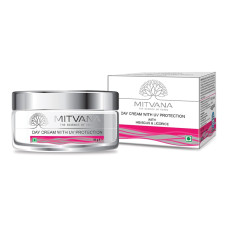 MITVANA Крем для лица дневной с УФ-защитой Day Cream With UV Protection with Hibiscus & Licorice, 12 мл