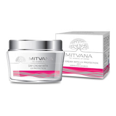 MITVANA Крем для лица дневной с УФ-защитой Day Cream With UV Protection with Hibiscus & Licorice, 50 мл