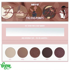 Палетка теней для век Five point, тон 11 Feminine Flame