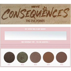 Палетка теней для век Five point, тон 15 Consequences