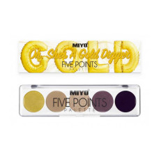 Палетка теней для век Five point, тон 24 On, She's a Gold