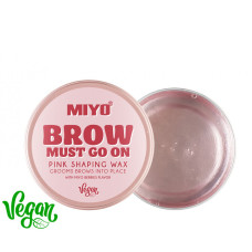 Воск розовый для придания формы бровям "Brow Must Go On"