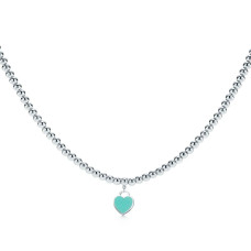 Подвеска сердце Return to Tiffany™ голубой