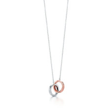 Серебряное ожерелье Interlocking Pendant Tiffany Co