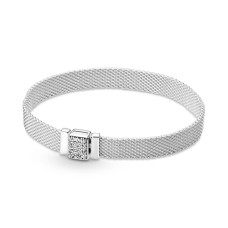 Серебряный браслет Pandora Reflexions с блестящей застежкой 599166C01