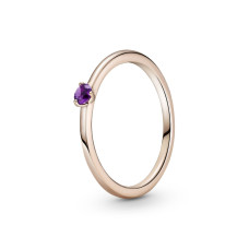 Серебряное кольцо  с пурпурным камнем 189259C06