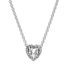 Серебряное колье "Преданное сердце" 398425C01