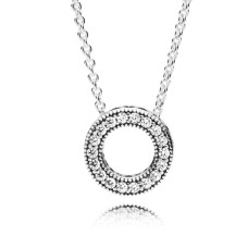 Серебряное колье 397436CZ