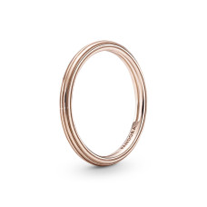 Серебрянное кольцо с покрытием 14k розовым золотом