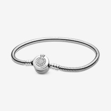 Серебряный браслет для шармов Пандора "Корона" 599046C01