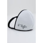 Многоразовая маска для лица белого цвета с металлическими стразами