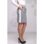 Юбка серого цвета в клетку