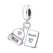 Срібна намистина Рюкзак та книга 011-00341