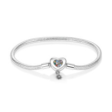 Срібний браслет Райдужне серце 039-00003