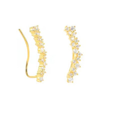 Срібні сережки в позолоті 076-10344